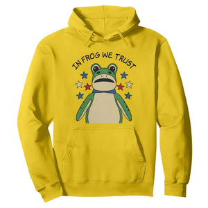 In Frog We Trust Hoodie Patriotic Portland Frogs Protest American Flag TS02 Daisy Print Your Wear