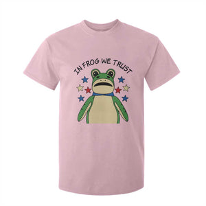 In Frog We Trust T Shirt For Kid Patriotic Portland Frogs Protest American Flag TS02 Light Pink Print Your Wear