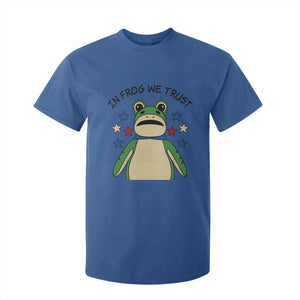 In Frog We Trust T Shirt For Kid Patriotic Portland Frogs Protest American Flag TS02 Royal Blue Print Your Wear