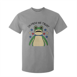 In Frog We Trust T Shirt For Kid Patriotic Portland Frogs Protest American Flag TS02 Sport Gray Print Your Wear