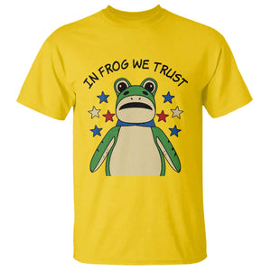 In Frog We Trust T Shirt Patriotic Portland Frogs Protest American Flag TS02 Daisy Print Your Wear