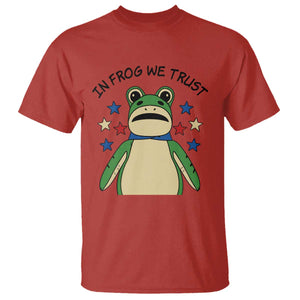 In Frog We Trust T Shirt Patriotic Portland Frogs Protest American Flag TS02 Red Print Your Wear