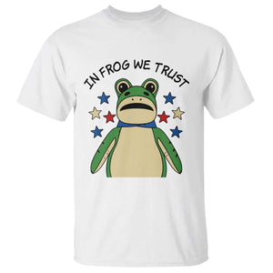 In Frog We Trust T Shirt Patriotic Portland Frogs Protest American Flag TS02 White Print Your Wear