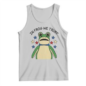 In Frog We Trust Tank Top Patriotic Portland Frogs Protest American Flag TS02 Ash Print Your Wear