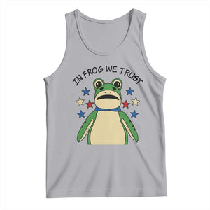 In Frog We Trust Tank Top Patriotic Portland Frogs Protest American Flag TS02 Athletic Heather Print Your Wear