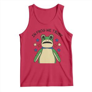 In Frog We Trust Tank Top Patriotic Portland Frogs Protest American Flag TS02 Red Print Your Wear