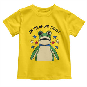 In Frog We Trust Toddler T Shirt Patriotic Portland Frogs Protest American Flag TS02 Daisy Print Your Wear