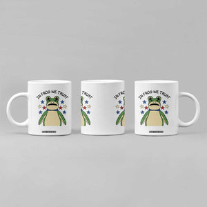 In Frog We Trust Coffee Mug Patriotic Portland Frogs Protest American Flag TS02 Print Your Wear