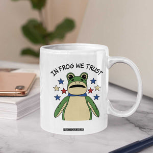 In Frog We Trust Coffee Mug Patriotic Portland Frogs Protest American Flag TS02 Print Your Wear