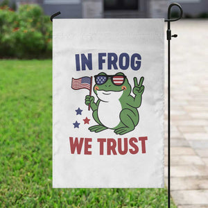 In Frog We Trust Garden Flag Patriotic Portland Frogs Protest TS02 Print Your Wear
