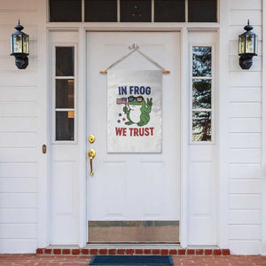 In Frog We Trust Garden Flag Patriotic Portland Frogs Protest TS02 Print Your Wear