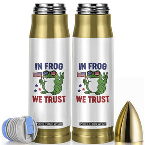 In Frog We Trust Bullet Tumbler Patriotic Portland Frogs Protest TS02 White Print Your Wear