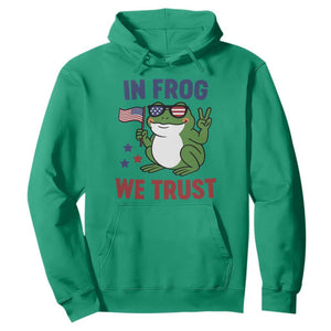 In Frog We Trust Hoodie Patriotic Portland Frogs Protest TS02 Irish Green Print Your Wear