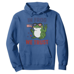 In Frog We Trust Hoodie Patriotic Portland Frogs Protest TS02 Royal Blue Print Your Wear
