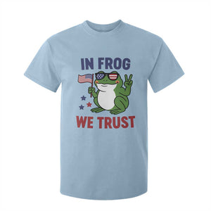 In Frog We Trust T Shirt For Kid Patriotic Portland Frogs Protest TS02 Light Blue Print Your Wear