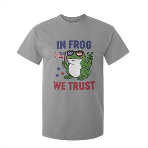 In Frog We Trust T Shirt For Kid Patriotic Portland Frogs Protest TS02 Sport Gray Print Your Wear