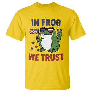In Frog We Trust T Shirt Patriotic Portland Frogs Protest TS02 Daisy Print Your Wear