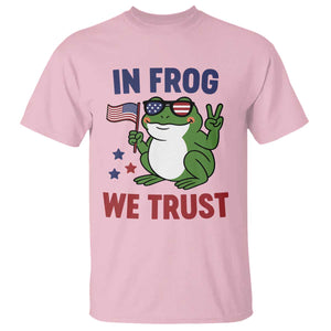 In Frog We Trust T Shirt Patriotic Portland Frogs Protest TS02 Light Pink Print Your Wear