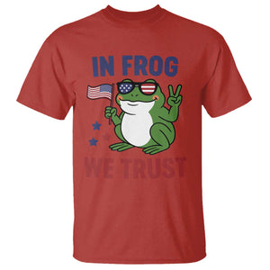In Frog We Trust T Shirt Patriotic Portland Frogs Protest TS02 Red Print Your Wear