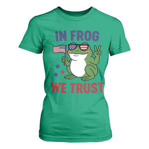 In Frog We Trust T Shirt For Women Patriotic Portland Frogs Protest TS02 Irish Green Print Your Wear