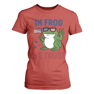 In Frog We Trust T Shirt For Women Patriotic Portland Frogs Protest TS02 Red Print Your Wear