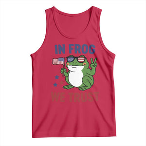 In Frog We Trust Tank Top Patriotic Portland Frogs Protest TS02 Red Print Your Wear