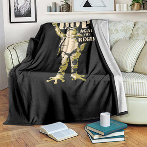 Stencil Protest Frog Throw Blanket Hope Against the Regime Portland Inflatable Resistance TS02 Print Your Wear