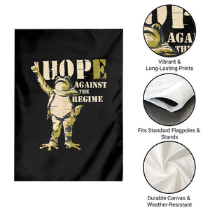 Stencil Protest Frog Garden Flag Hope Against the Regime Portland Inflatable Resistance TS02 Print Your Wear