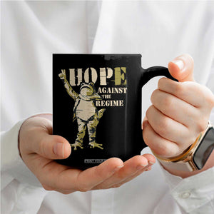 Stencil Protest Frog Coffee Mug Hope Against the Regime Portland Inflatable Resistance TS02 Print Your Wear