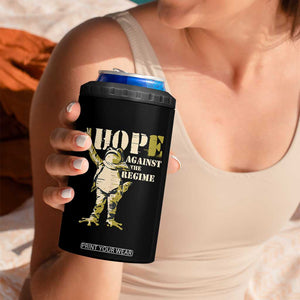 Stencil Protest Frog 4 in 1 Can Cooler Tumbler Hope Against the Regime Portland Inflatable Resistance TS02 Print Your Wear