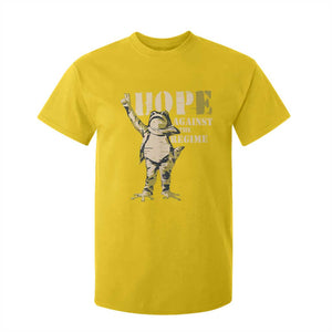 Stencil Protest Frog T Shirt For Kid Hope Against the Regime Portland Inflatable Resistance TS02 Daisy Print Your Wear