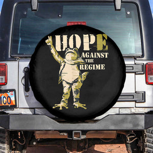 Stencil Protest Frog Spare Tire Cover Hope Against the Regime Portland Inflatable Resistance TS02 No hole Black Print Your Wear