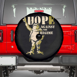 Stencil Protest Frog Spare Tire Cover Hope Against the Regime Portland Inflatable Resistance TS02 Black Print Your Wear