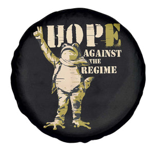 Stencil Protest Frog Spare Tire Cover Hope Against the Regime Portland Inflatable Resistance TS02 Print Your Wear
