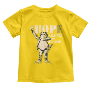 Stencil Protest Frog Toddler T Shirt Hope Against the Regime Portland Inflatable Resistance TS02 Daisy Print Your Wear