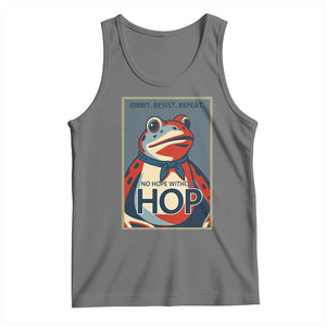 No Hope Without Hop Tank Top Ribbit Resist Repeat Resistance Frog Protest Pop Art Graphic TS02 Black Heather Print Your Wear