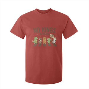 No Kings in America T Shirt For Kid Resist Protest Cute Animal Resistance March TS02 Red Print Your Wear