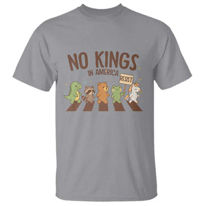 No Kings in America T Shirt Resist Protest Cute Animal Resistance March TS02 Sport Gray Print Your Wear