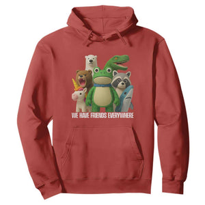 United Mascots Protest Hoodie We Have Friends Everywhere TS02 Red Print Your Wear