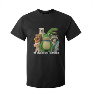 United Mascots Protest T Shirt For Kid We Have Friends Everywhere TS02 Black Print Your Wear