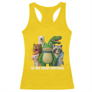 United Mascots Protest Racerback Tank Top We Have Friends Everywhere TS02 Daisy Print Your Wear