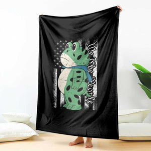 We The People Portland Frog Throw Blanket Patriotic Protest American Flag TS02 Print Your Wear