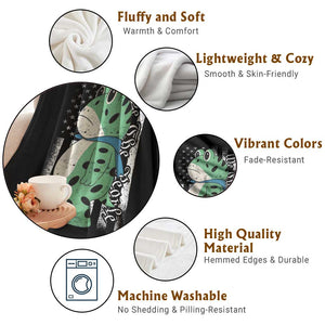 We The People Portland Frog Throw Blanket Patriotic Protest American Flag TS02 Print Your Wear