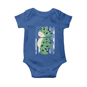 We The People Portland Frog Baby Onesie Patriotic Protest American Flag TS02 Royal Blue Print Your Wear