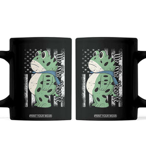 We The People Portland Frog Coffee Mug Patriotic Protest American Flag TS02 Black Print Your Wear