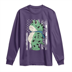 We The People Portland Frog Long Sleeve Shirt Patriotic Protest American Flag TS02 Purple Print Your Wear