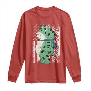We The People Portland Frog Long Sleeve Shirt Patriotic Protest American Flag TS02 Red Print Your Wear