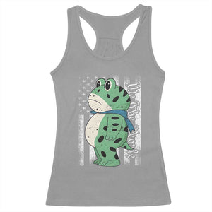 We The People Portland Frog Racerback Tank Top Patriotic Protest American Flag TS02 Sport Gray Print Your Wear