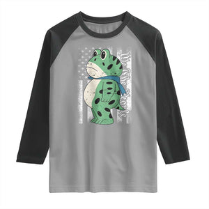 We The People Portland Frog Raglan Shirt Patriotic Protest American Flag TS02 Sport Gray Black Print Your Wear