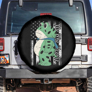 We The People Portland Frog Spare Tire Cover Patriotic Protest American Flag TS02 No hole Black Print Your Wear